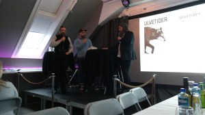 Lars Lent og Petter Bøckman ved forlagstreff for Juritzen og Vega forlag | edgeofaword